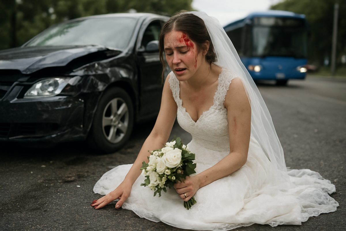 Noiva enfrenta acidente em Curitiba no dia do casamento