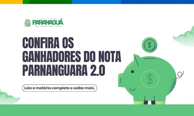 Nota Parnanguara 2.0 divulga lista oficial de vencedores