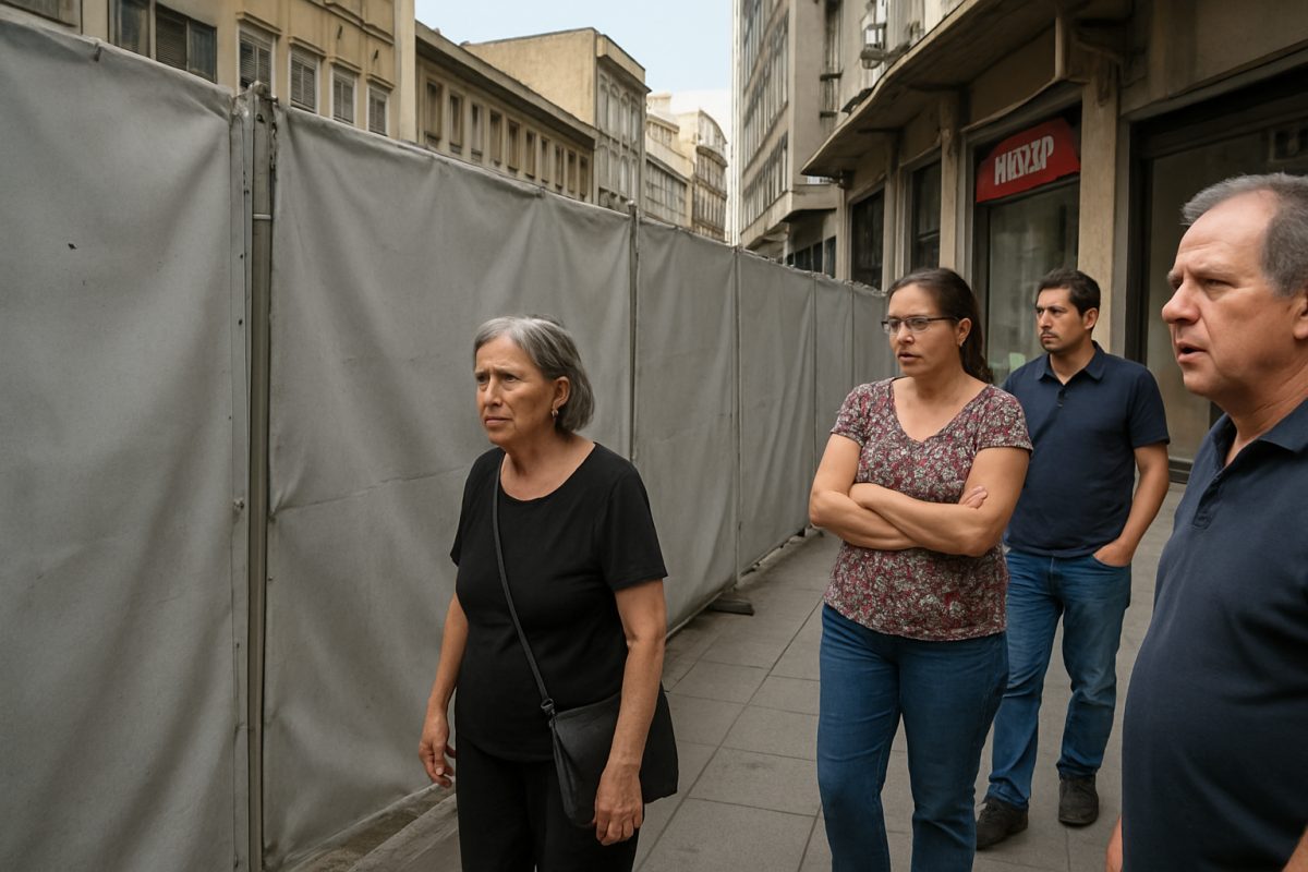 O que são os tapumes no Centro de Curitiba? Estruturas chamam atenção e incomodam comerciantes, mas têm explicação