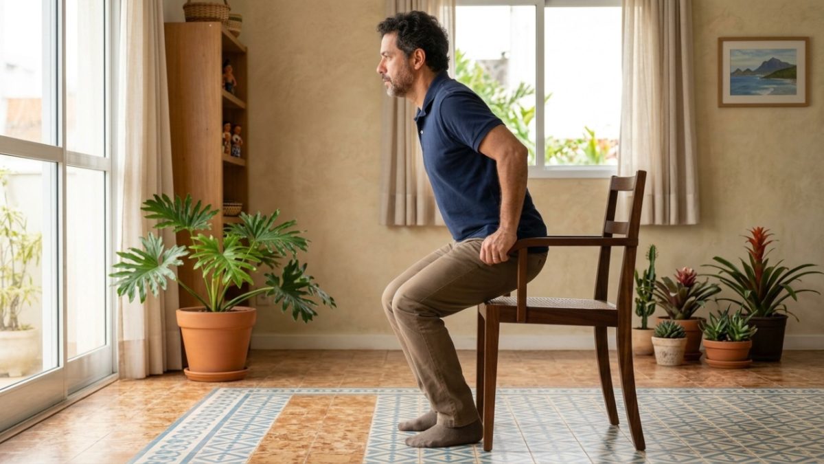 Exercícios em casa para evitar rigidez muscular após os 40