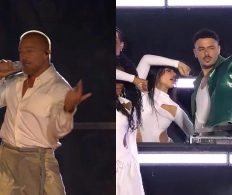 Pedro Sampaio e Ricky Martin estreiam parceria no intervalo da NFL