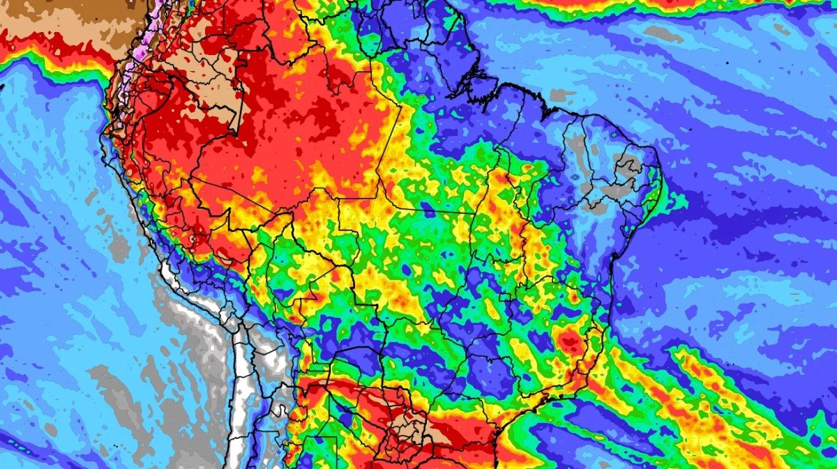 Previsão do tempo: tendência de chuva para dez dias no Brasil