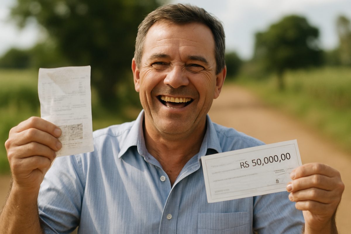 Produtor rural fatura R$ 50 mil no Nota Paraná ao completar 46 anos