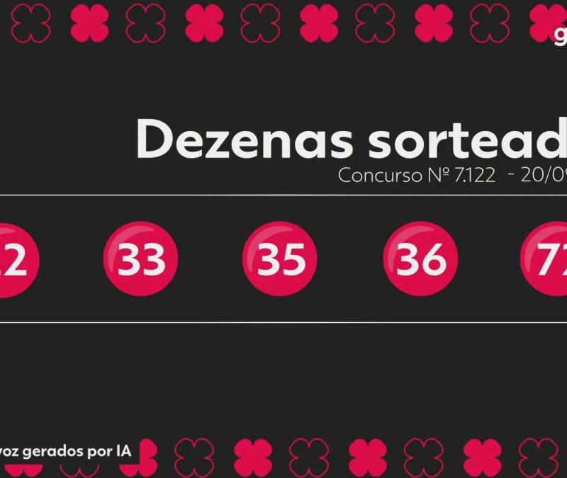 Quina concurso 7122: confira os números sorteados neste domingo