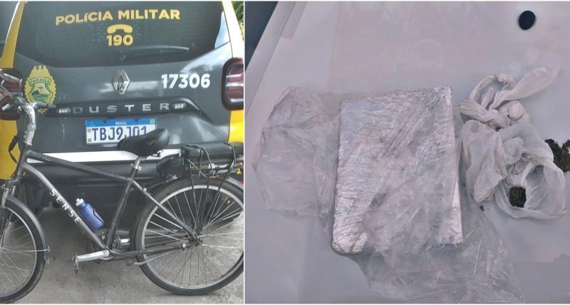Jovem é preso com mais de 700 gramas de maconha em Morretes