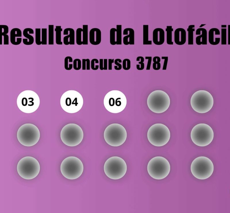 Resultado da Lotofácil 3787: veja os números da quarta-feira