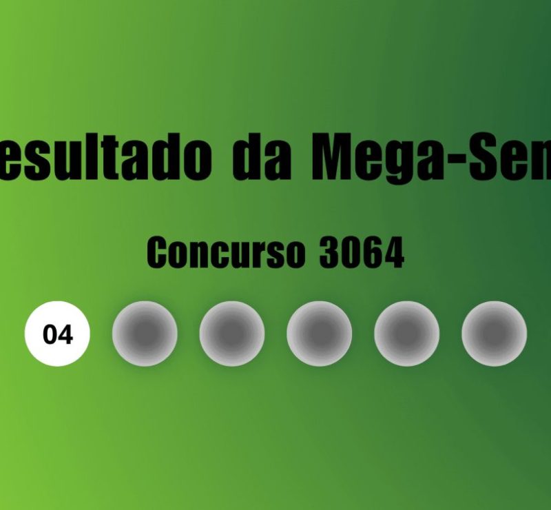 Resultado da mega-sena 3064: prêmio acumula e vai a r$ 75 milhões