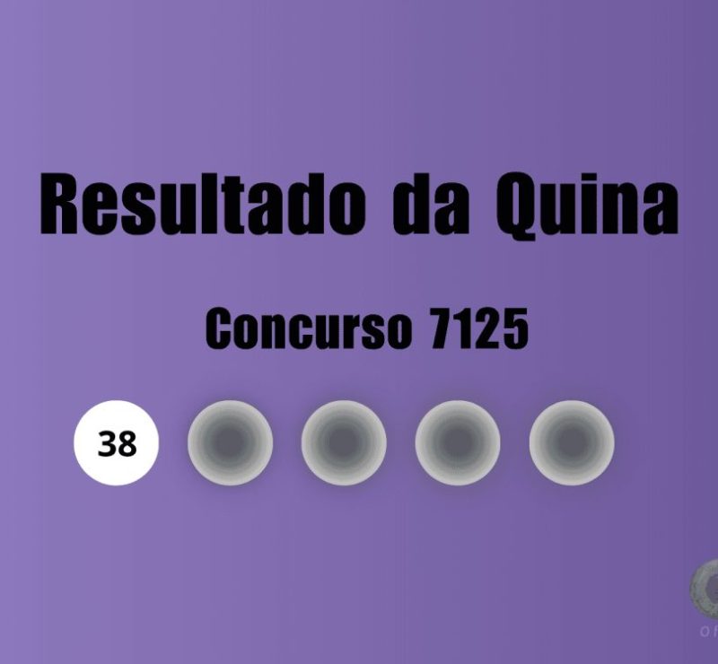 Quina concurso 7125: veja os números sorteados nesta quarta-feira