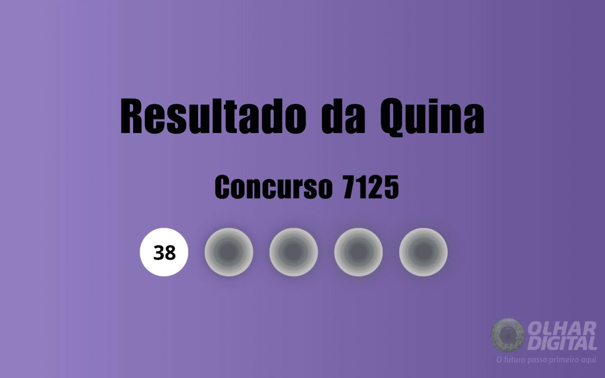 Resultado da Quina de hoje: veja números e ganhadores do concurso 7125 (quarta, 23/09)