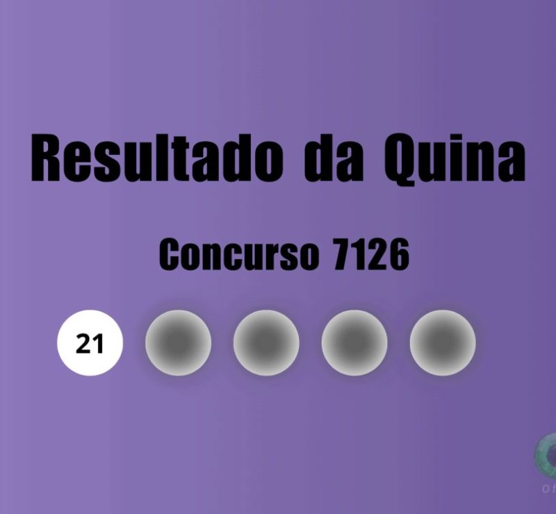 Resultado da Quina 7126: confira as dezenas sorteadas nesta quinta