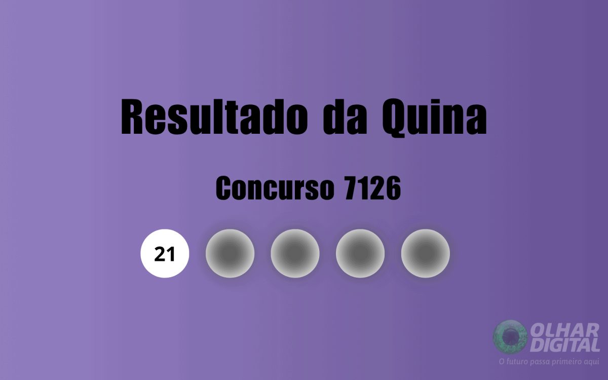 Resultado da Quina de hoje: veja números e ganhadores do concurso 7126 (quinta, 24/09)