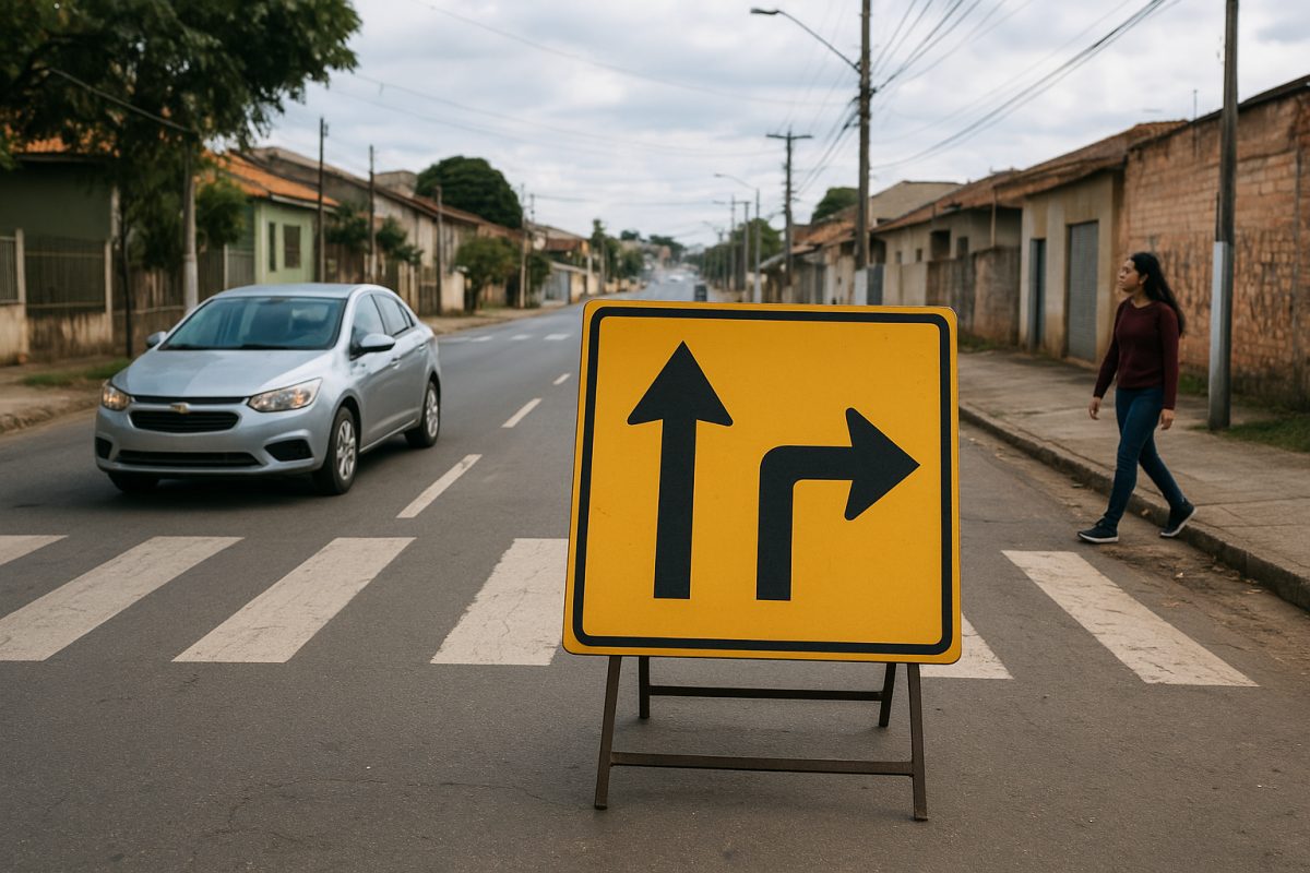 Mudança no sentido da Rua Elbe de Macedo, em Curitiba