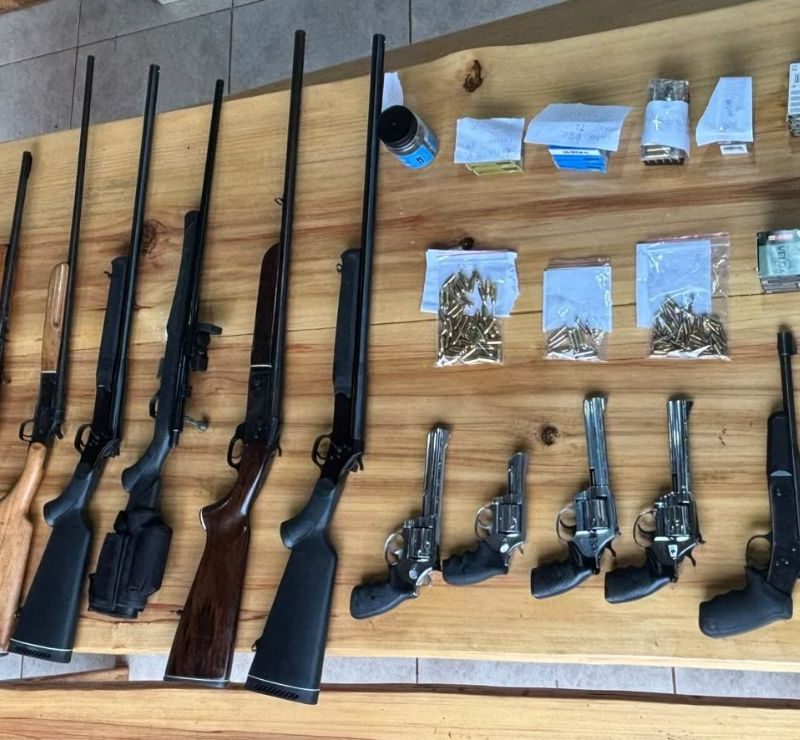 Tiro pela culatra: arsenal de armas de fogo com 13 armas e 945 munições é apreendido no Paraná