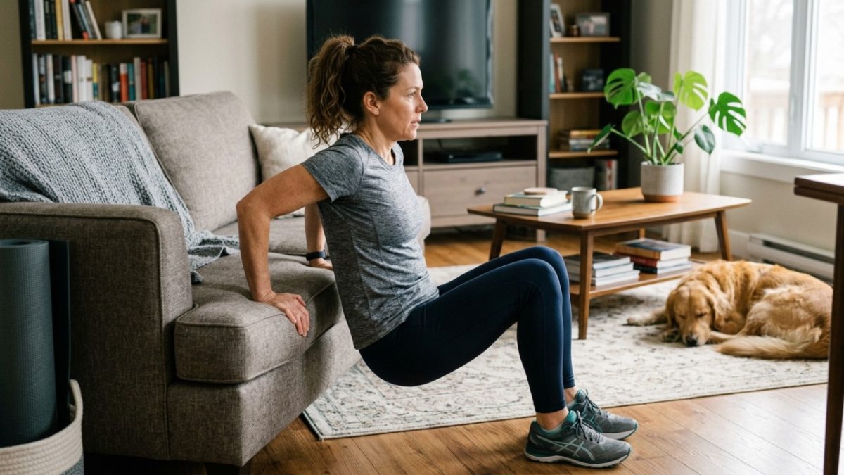 Treino simples para fazer em casa: 2 exercícios com o peso do corpo que trabalham pernas, braços e abdômen