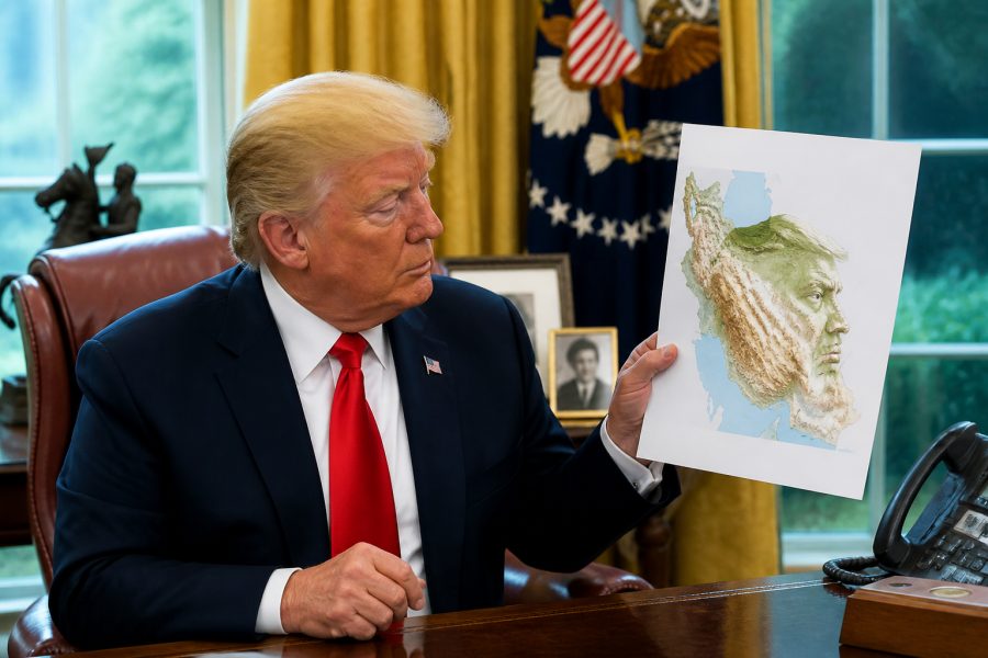 Trump publica mapa do Irã no formato de seu rosto