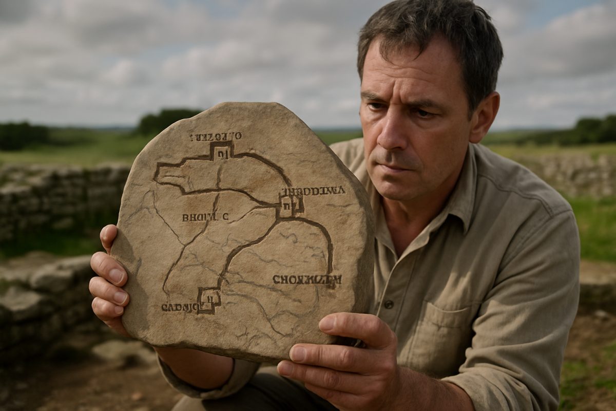 Panela romana revela segredos da Muralha de Adriano em Staffordshire