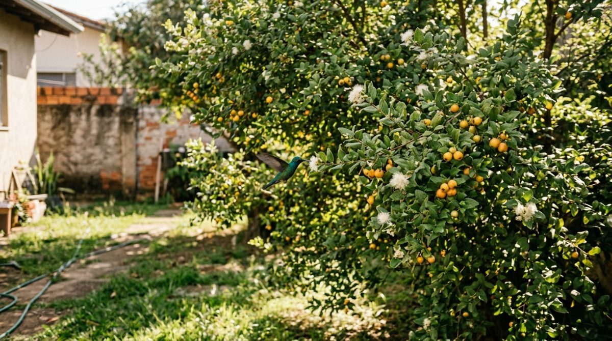 A fruta amarela que as avós plantavam no quintal para atrair beija-flores agora faz sucesso nas casas modernas e rende bacias cheias de frutos