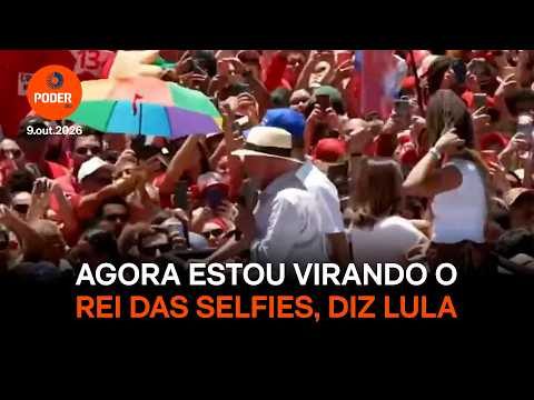 Lula brinca sobre fotos com eleitores em primeiro ato de campanha no DF