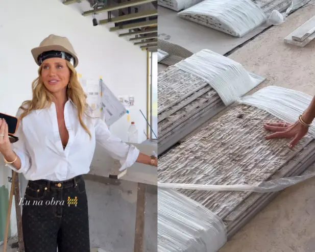 Ana Paula Siebert exibe reforma de novo apê com Roberto Justus