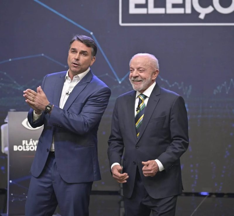 Primeiro debate entre Lula e Flávio termina sem vencedor