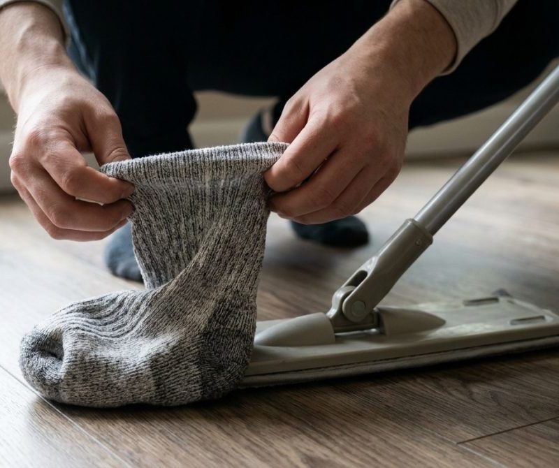 Truques britânicos com meias velhas facilitam a limpeza da casa