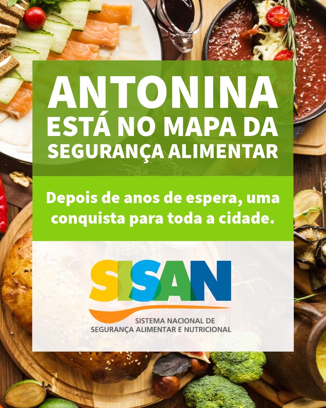 Antonina agora faz parte do Sistema Nacional de Segurança Alimentar e Nutricional (SISAN)