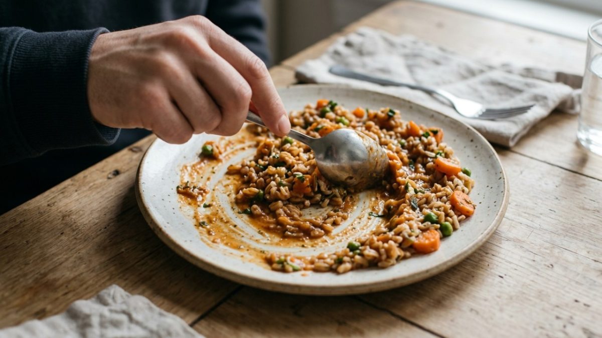 Aquecer a comida no micro-ondas sem mexer porque o prato já está quente nas bordas pode enganar: no Canadá, a recomendação é girar e mexer o alimento durante o aquecimento para reduzir pontos frios no centro