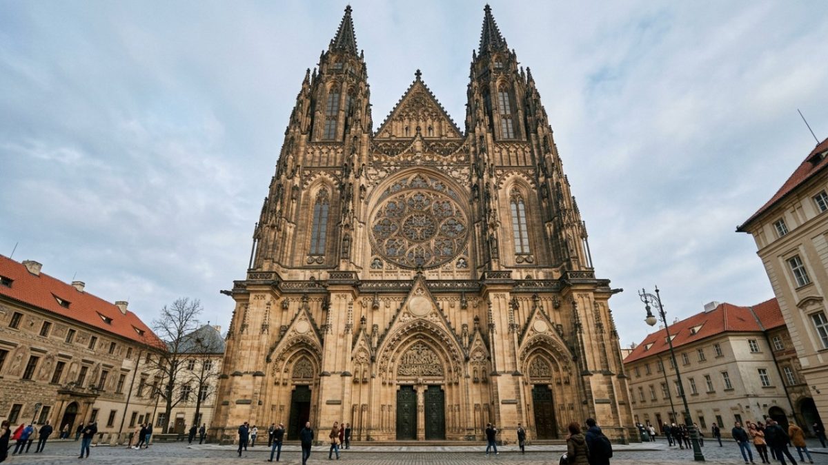 Às margens do rio Vltava, uma cidade de cerca de 1.100 anos reuniu arquitetura românica, gótica, barroca e modernista sem perder seu traçado medieval: o centro histórico de Praga, onde castelo, catedral e a Ponte Carlos registram séculos de influência na Europa Central