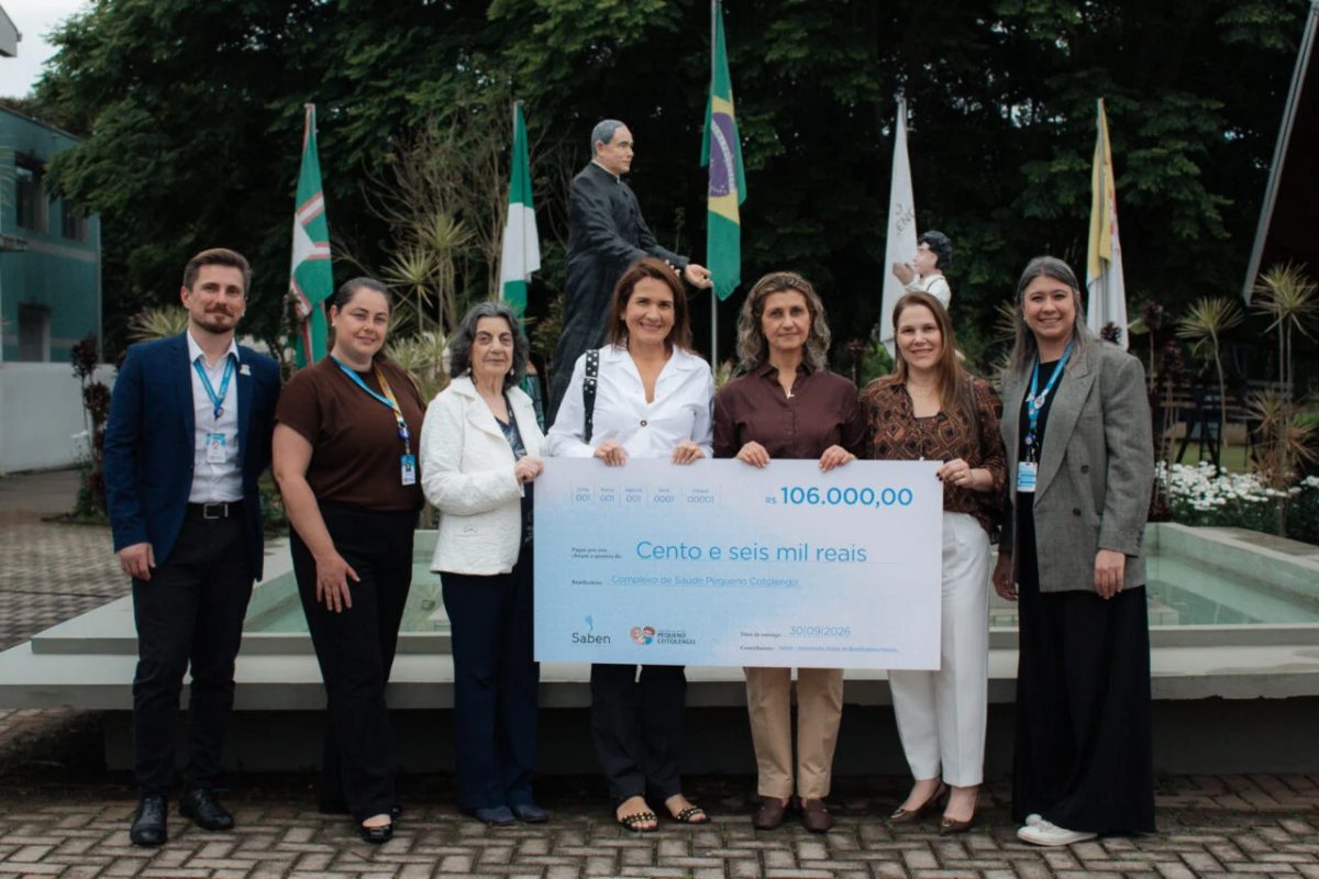 Associação Árabe de Beneficência do Paraná doa renda do “Bingo do Bem” para o Pequeno Cotolengo