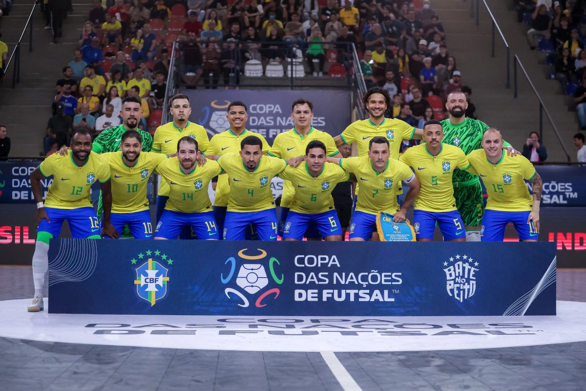 Brasil atropela o Afeganistão e conquista tricampeonato da Copa das Nações de Futsal