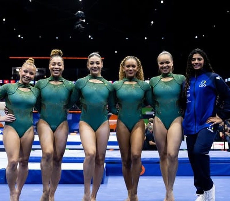 Brasil conquista o quinto lugar na final por equipes do mundial de ginástica