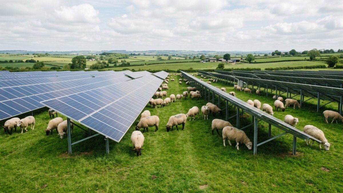 Casal de Vermont começou com 30 ovelhas em 2018; 7 anos depois, já tinha 500 animais cuidando da vegetação em 1.500 acres de usinas solares no Nordeste dos EUA