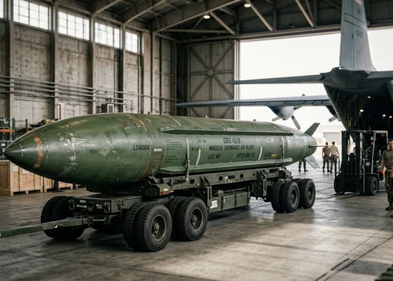 Conheça a poderosa GBU-43/B que os EUA avaliam usar contra o Irã