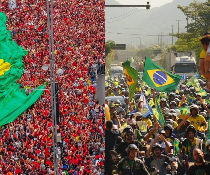 Curitiba tem atos pró-Lula e pró-Bolsonaro neste fim de semana