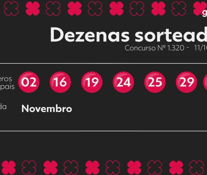 Dia de Sorte 1320: veja os números sorteados e o resultado