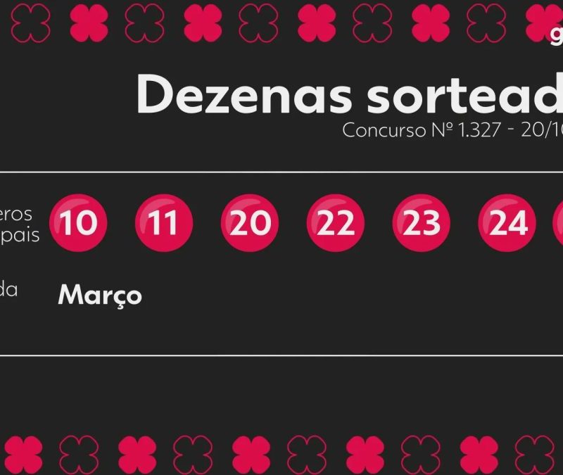 Dia de Sorte 1327: confira o resultado e os números sorteados