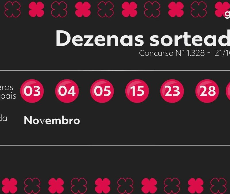 Dia de Sorte 1328: confira o resultado e os números sorteados