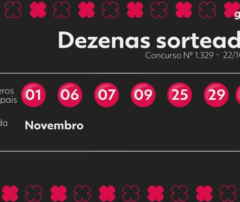 Dia de Sorte 1329: veja o resultado e dezenas sorteadas hoje