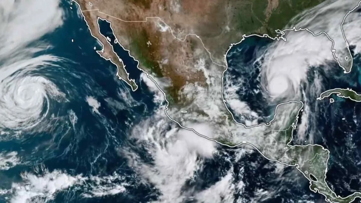 Dois furacões cercam a América do Norte do Pacífico ao Atlântico