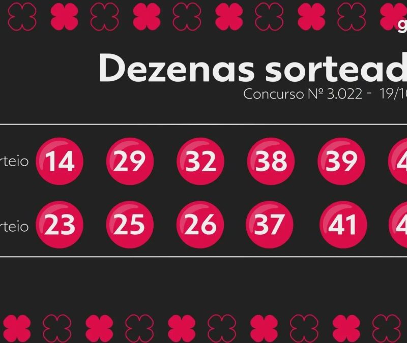 Resultado da Dupla Sena 3022: confira as dezenas sorteadas nesta segunda