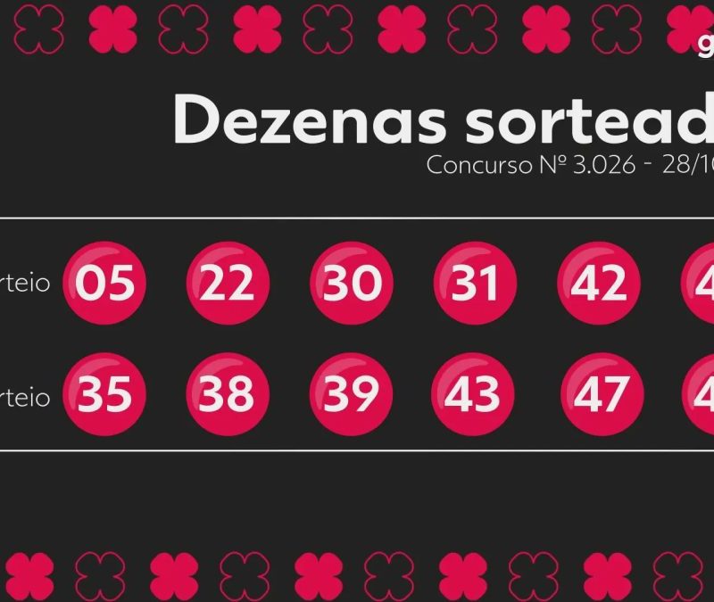 Dupla Sena hoje: resultado do concurso 3026 e números sorteados