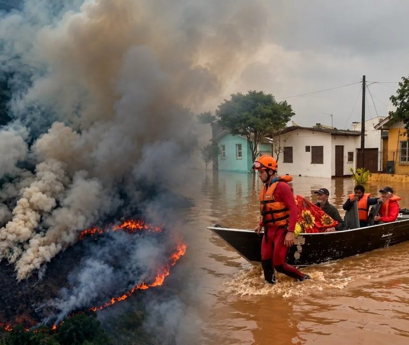 El niño extremo divide o Brasil entre recordes de fogo e chuva