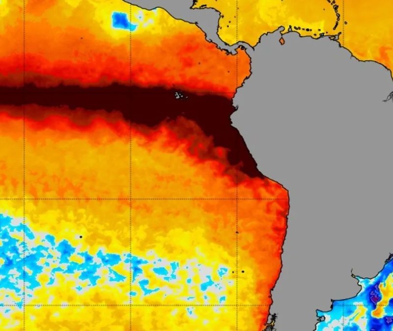 El Niño ganha força intensa no Pacífico no fim de outubro