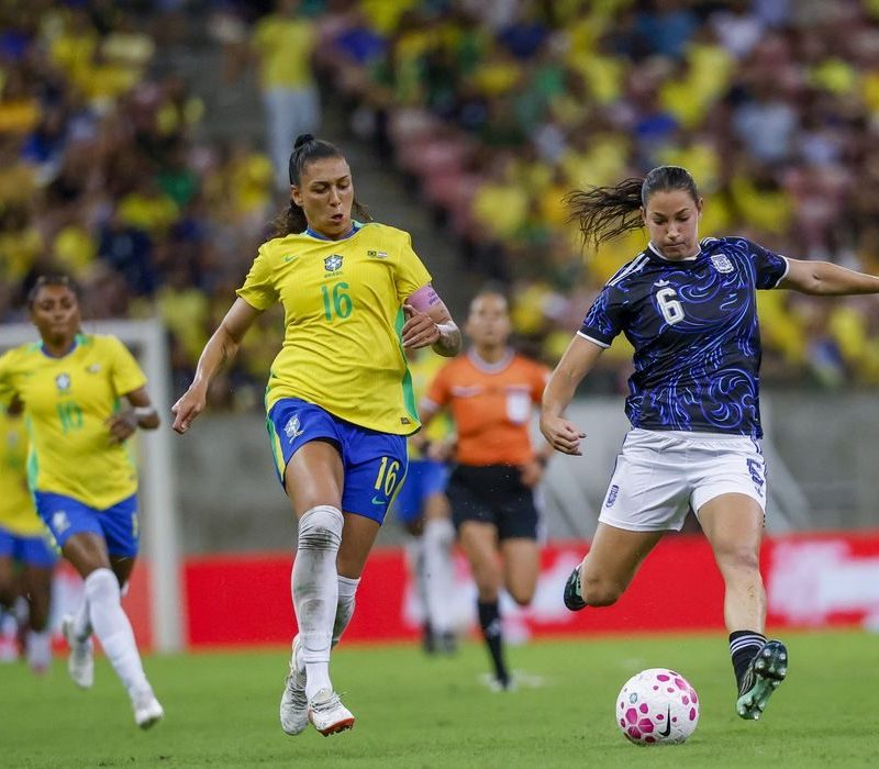 Seleção feminina empata com a argentina e encerra série de testes