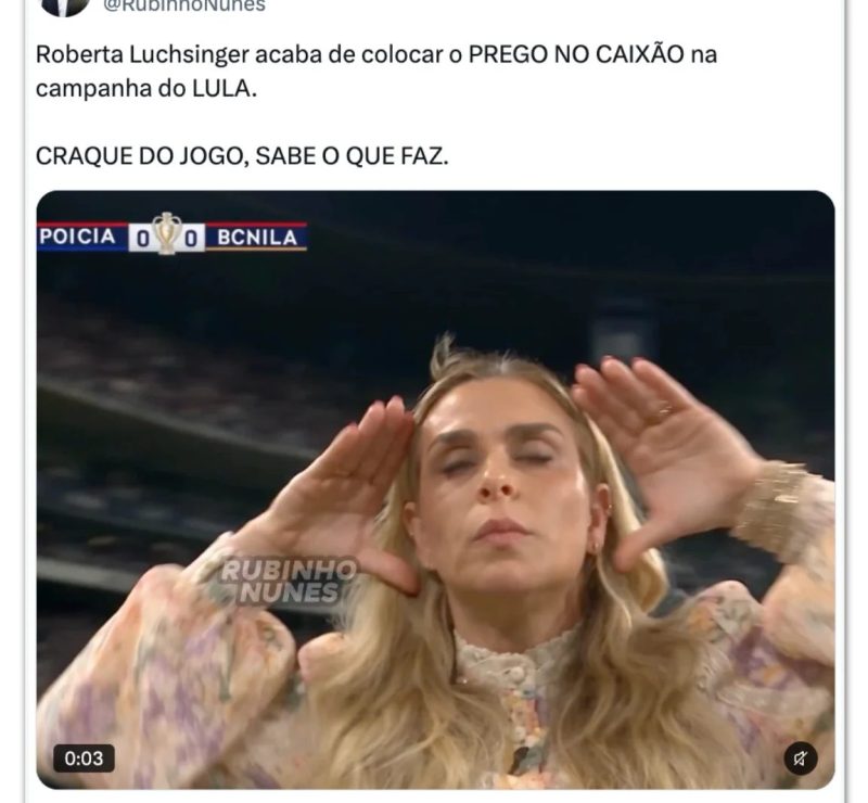 Falas de Luchsinger contra Lula geram memes e reação do Planalto