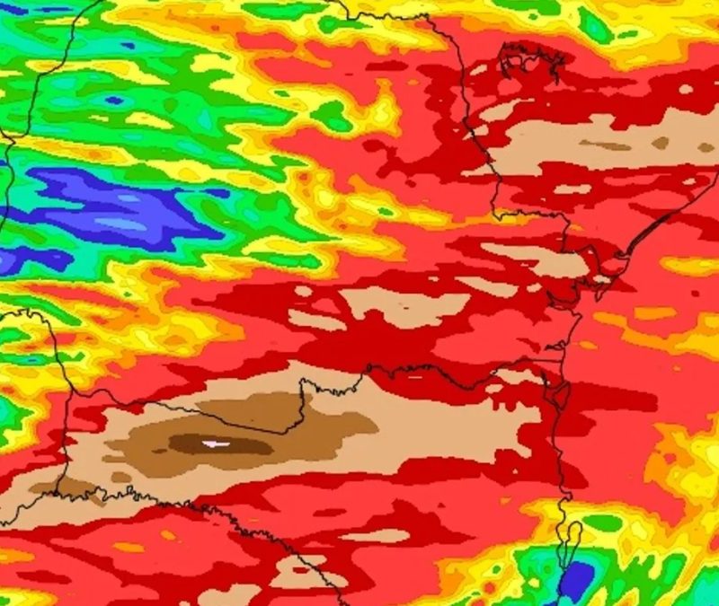 Chuva intensa atinge estados do Sul e São Paulo no fim de semana
