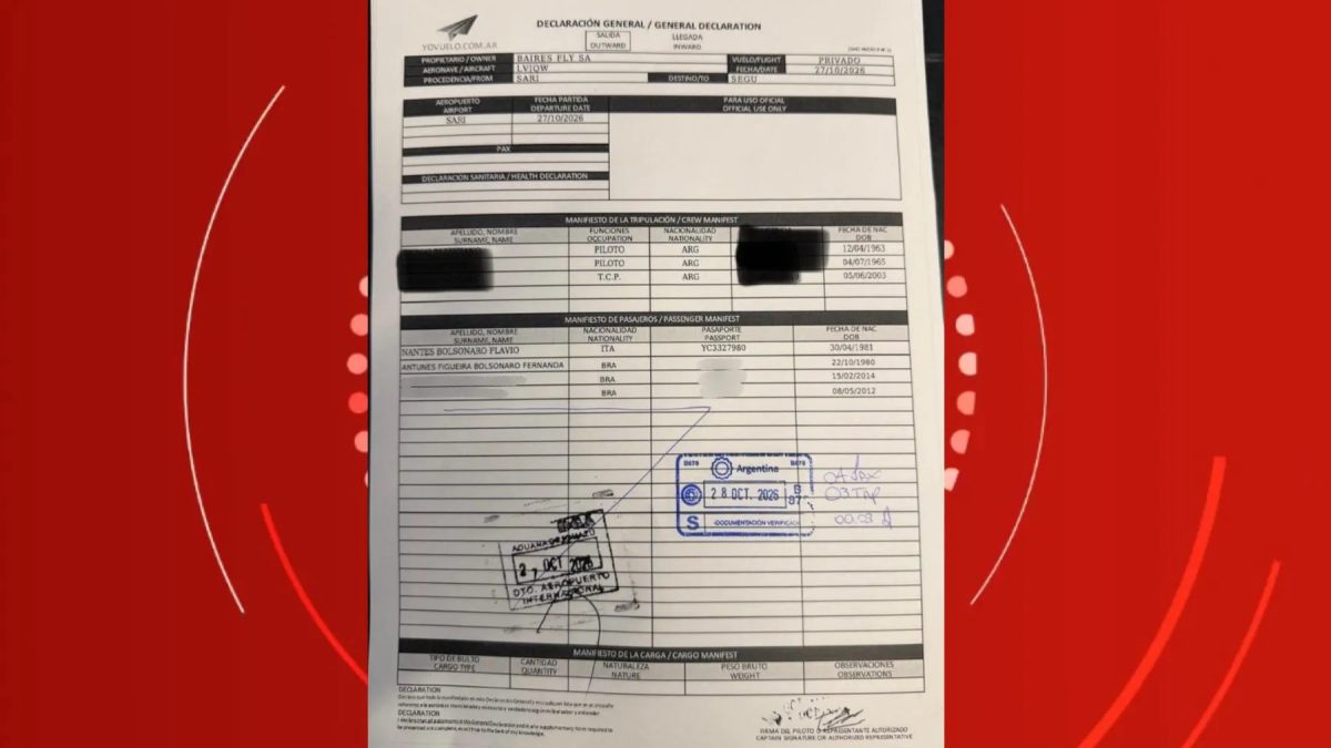 Flávio Bolsonaro usou passaporte italiano para deixar a Argentina em jatinho após atravessar fronteira pelo Paraná