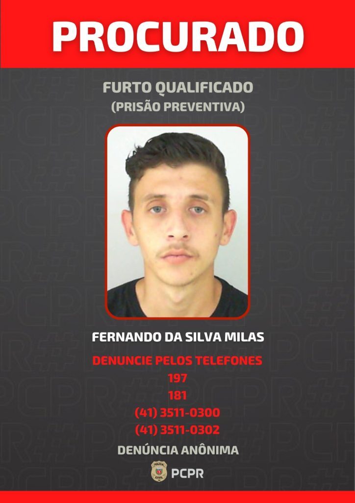 Foragido por integrar quadrilha de clonagem de carros em Matinhos tem foto divulgada