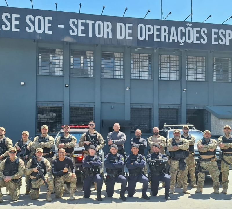 Guarda Municipal de Guaratuba realiza visita técnica à Polícia Penal em Piraquara