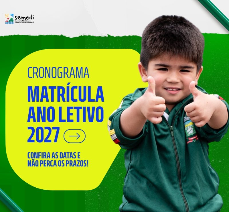 Matrículas da rede municipal de Paranaguá para 2027 terão novas etapas em novembro e dezembro